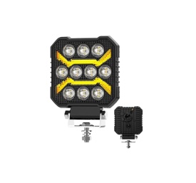 Proiector LED, 12-24V universal, lumina alba, pozitie galbena, 1500LM, pentru camioane tractor rollbar offroad ATV jeep utilaje agricole - Img 1