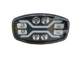 Proiector LED universal, cu 2 faze si pozitie cu led portocaliu,12V-24V - Img 1