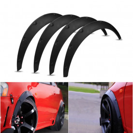 Protectie aripa auto, material flexibil, 4 bucati, culoare neagra, 71-80 x 8.5 cm - Img 6