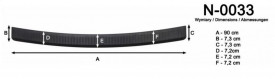 Protectie bara spate, Hyundai i10 2014-2020, Plastic, culoare negru - Img 4