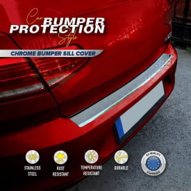 Protectie inox bara spate compatibil DACIA LOGAN MCV 2013-2020 - Img 3