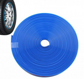 Rola protectie buza jante auto, 8 m, culoare albastru - Img 1