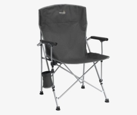Scaun pliabil pentru camping, plaja, pescuit sau gradina, Easy Camp Oak Inc Black, culoare negru, sarcina 110 kg