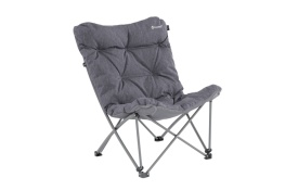 Scaun pliabil pentru camping, plaja, pescuit sau gradina, Outwell Furniture Freemont Lake, culoare gri, 120 kg