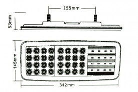 Set 2 Lampi stop 4 functii, cu led, 12-24V pentru platforma, peridoc, remorcuta - Img 2