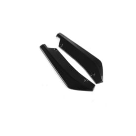 Set 2 ornamente prelungire bara spate universala, extensii bara spate, coltar bara spate, negru lucios - Img 1