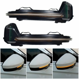 Set 2 Semnalizari Dinamice Full LED pentru Oglinda compatibil cu VW Tiguan II 2017-2020, Touareg 3 2019-> - Img 3