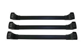 Set 3 bare portbagaj transversale, negru, compatibil MERCEDES Vito, V-Class 2014->, cu prindere in puncte fixe - Img 2