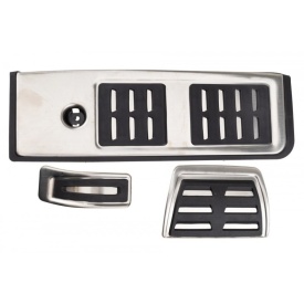 Set 3 ornamente pedale sport compatibil Audi A4 B9 2015-2025, A5 2016-2024, cutie automata - Img 3