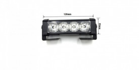 Set 4 lumini stroboscopice de avertizare, 12V, culoare galbena - Img 3