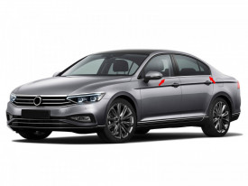 Set 4 ornamente din inox pentru chedere geamuri VW Passat B8 2019-> - Img 2