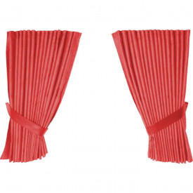 Set 4 perdele pentru camion, universal compatibile Scania, culoare rosu, material sintetic