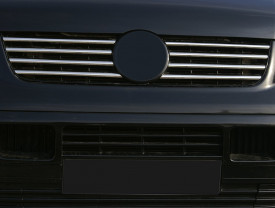 Set 8 ornamente inox grila centrala VW T5 Transporter 2004-2009 - Img 3