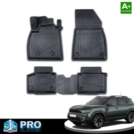 Set covorase auto cauciuc DACIA Duster 3 III 2024-> Mild Hybrid, ECO-G GPL forma tavita 3D - Img 2