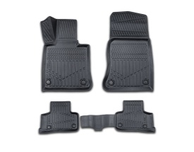 Set covorase auto cauciuc Mercedes GLC X253 2015-2023, forma tavita 3D - Img 1