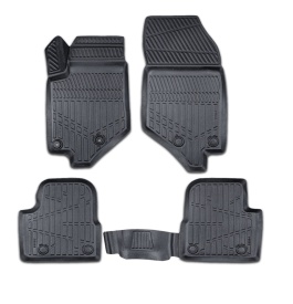 Set covorase auto cauciuc Opel Corsa F 2019->, Opel Mokka 2020->, forma tavita 3 D - Img 1