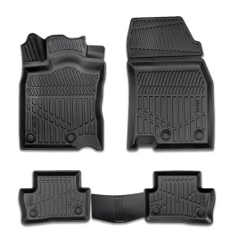 Set covorase auto cauciuc Renault Kadjar 2015->, forma tavita 3D