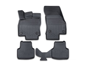 Set covorase auto cauciuc Seat Leon III 2012-2020, Ateca 2017->, forma tavita 3D