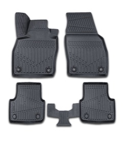 Set covorase auto cauciuc VW Polo 2017->, forma tavita 3D
