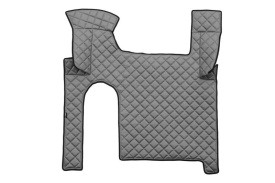 Set covorase camion, piele ecologica compatibil cu compatibile cu MAN TGX 2006-2018, cutie manuala, Gri cu doua sertare - Img 3