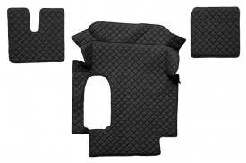 Set covorase camion, piele ecologica compatibil cu MAN TGA 2000-2010, cutie manuala, negru, cabina mare