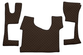 Set covorase camion, piele ecologica compatibil cu MERCEDES ACTROS MP4 Maro cabina mare 230 cm
