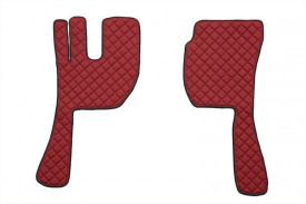 Set covorase camion, piele ecologica compatibil cu VOLVO FH12 FH 16 2002-2012 Rosu, MANUALA vers. 1 - Img 2