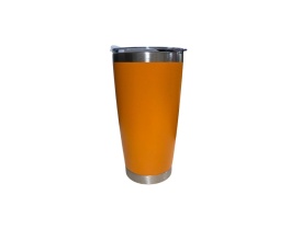 Set Cuplu Termos din otel inoxidabil Portocaliu si Verde, 600 ml cu perete dublu - Img 2