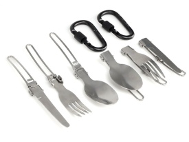 Set de gatit pentru camping, 15 piese - Img 6