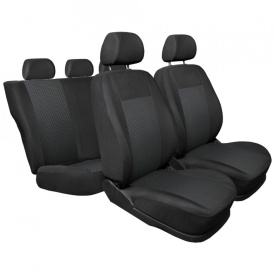 Set huse auto pentru scaune compatibile AUDI A3 8P 2003-2012, 5 locuri, material textil, negru cu gri deschis, Lichidare de stoc! - Img 4
