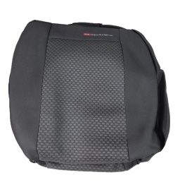 Set huse auto pentru scaune compatibile Nissan Qashqai I 2007-201, 5 locuri, material textil negru, Lichidare stoc!