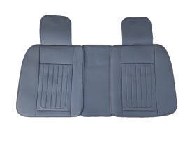 Set huse scaune auto compatibil Audi A3 8P 2003-2012, fata-spate, Piele ecologica Negru - Img 4
