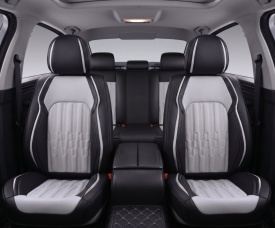 Set huse scaune auto compatibil VW Golf Sportsvan 2014-2020, fata-spate, piele ecologica negru cu gri