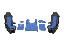 Set huse scaune camion si mochete interior combatibil cu MAN TGX II 2021->, culoare albastru