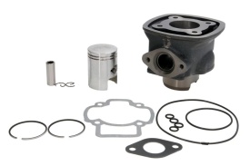 Set motor , cilindru , piston, segmenti si set garnituri 2T , capacitate 80cc, 47mm compatibil cu Piaggio/Gilera 2T Lc Runner/Nrg/Ntt, cu 4 colturi - Img 2
