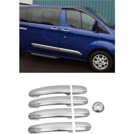 Set ornamente cromate manere portiere compatibile FORD CUSTOM 2012-> - Img 2