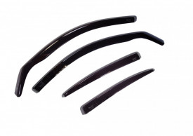 Set paravanturi auto AUDI A1 5 usi 2010-2018, fata-spate, fumuriu, Heko - Img 2