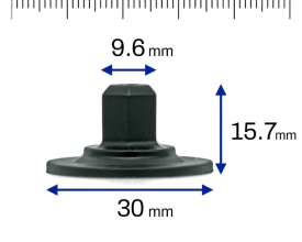 Set Piulite din plastic cu flansa saiba lata fixare scut caroserie, motor, protectii sasiu, pasaje roti, in special gama VAG Audi Seat VW Skoda, 5 bucati - Img 6