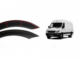 Set protectii aripa overfendere, compatibil VW Crafter 2006-2012, plastic ABS - Img 2