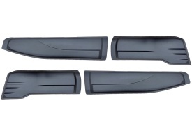 Set Protectii laterale pentru usi compatibile Nissan Navara NP300 2016->, plastic ABS