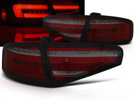 Set stopuri LED compatibile cu Audi A4 B8 2012-2015 SEDAN Rosu Fumuriu LED - Img 2