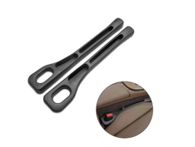 Set suport organizator buzunar scaun auto cu gaura la centura, material piele PU, design anti cadere, compatibil cu majoritatea autoturismelor - Img 2