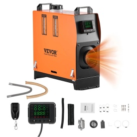 Soba incalzitor diesel portabil VEVOR CY-32, 12-24V putere 8KW telecomandă și afișaj digital, zgomot redus, anunt vocal, pentru rulote camion barca și remorca - Img 5