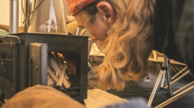 Soba pentru camping, cort Robens Hunter Stove, cu suprafata de gatit si burlan - Img 12