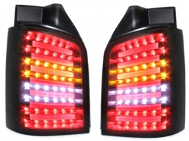 Stopuri LED compatibil cu VW T5 2003-2015 Negru Fumuriu - Img 7
