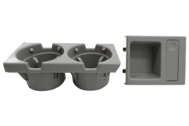 Suport Pahare si Monede compatibil cu BMW 3 Series E46 1998-2005 Gri - Img 5