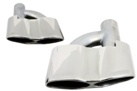 Tobe Ornamente compatibil cu sistemul de evacuare Mercedes S-class W221 2005-2013 S65 S63 Design - Img 6