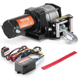 Troliu electric P3000-1A,12V pentru ATV off-road 1.3 hp, greutate remorcata 1360 kg, cablu otel,