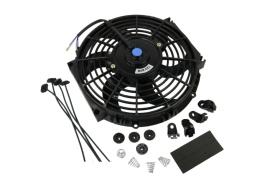 Ventilator electric universal pentru radiator, diametru 25 cm, 12V, 80W, ABS și otel, silentios - Img 5