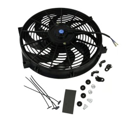 Ventilator electric universal pentru radiator, diametru 36 cm, 12V, 80W, ABS și otel, silentios